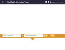 Tablet Screenshot of christian-travel.com